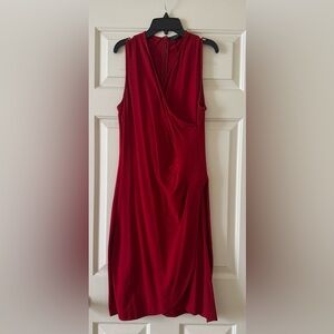Ralph Lauren One Shoulder Scarlet Dress